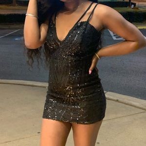 Black sparkly dress